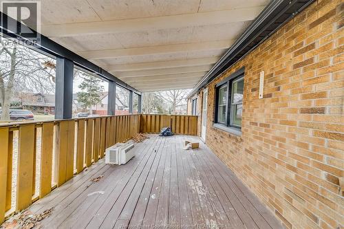1114 Edward Unit# Upper, Windsor, ON - Outdoor With Deck Patio Veranda With Exterior