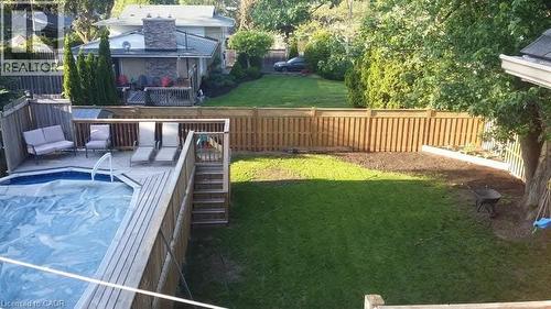 Pool & Yard (Summer) - 287 Main Street E, Grimsby, ON - Outdoor With Deck Patio Veranda