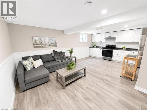 Basement Apartment - Open Concept Liv/Kitch - 287 Main Street E, Grimsby, ON - Indoor Photo Showing Living Room