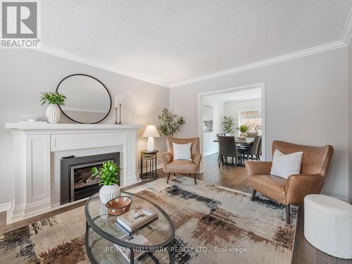 8 Glenvale Boulevard, Toronto, ON - Indoor Photo Showing Living Room With Fireplace