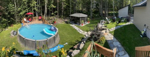 Cour - 154 Ch. Du Roi, Saint-Hippolyte, QC - Outdoor With Above Ground Pool