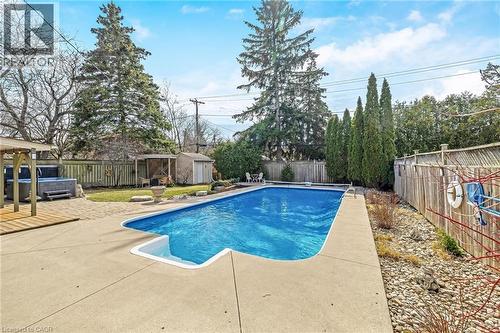 224 White Pines Drive, Burlington, ON - Outdoor With In Ground Pool With Backyard