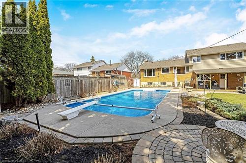 224 White Pines Drive, Burlington, ON - Outdoor With In Ground Pool With Deck Patio Veranda