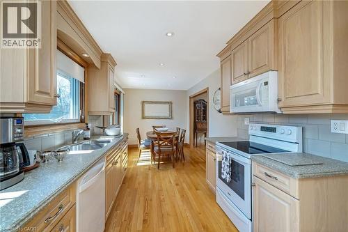 224 White Pines Drive, Burlington, ON - Indoor Photo Showing Kitchen With Double Sink