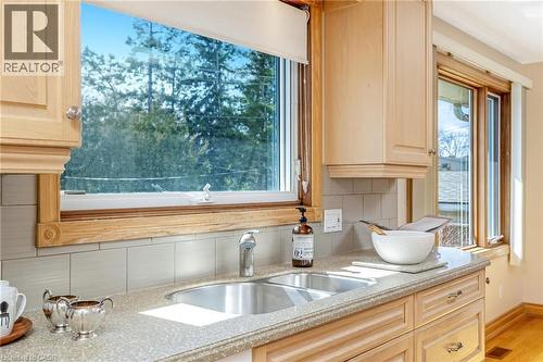 224 White Pines Drive, Burlington, ON - Indoor Photo Showing Kitchen With Double Sink