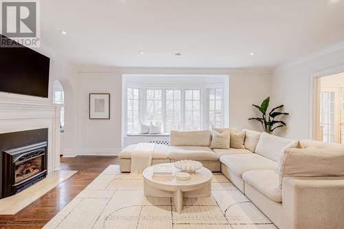 43 Glengowan Road, Toronto, ON - Indoor Photo Showing Living Room With Fireplace