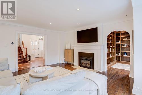 43 Glengowan Road, Toronto, ON - Indoor Photo Showing Living Room With Fireplace