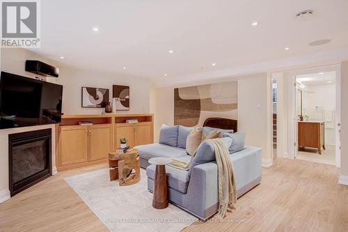 43 Glengowan Road, Toronto, ON - Indoor Photo Showing Living Room With Fireplace