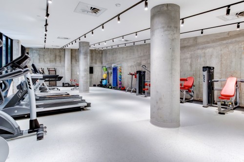 Salle d'exercice - 801-1552 Rue Des Bassins, Montréal (Le Sud-Ouest), QC - Indoor Photo Showing Gym Room