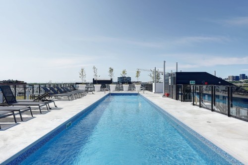 Piscine - 801-1552 Rue Des Bassins, Montréal (Le Sud-Ouest), QC - Outdoor With In Ground Pool