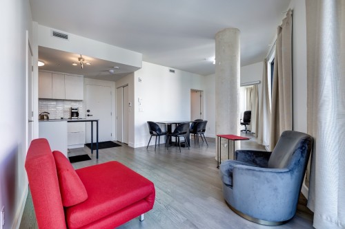 Salon - 801-1552 Rue Des Bassins, Montréal (Le Sud-Ouest), QC - Indoor Photo Showing Living Room