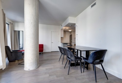 Salle à manger - 801-1552 Rue Des Bassins, Montréal (Le Sud-Ouest), QC - Indoor Photo Showing Dining Room