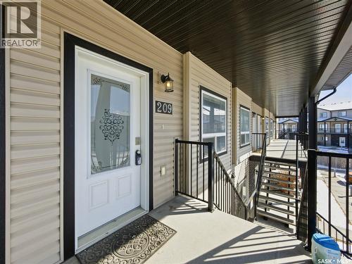 209 3818 Dewdney Avenue E, Regina, SK - Outdoor With Deck Patio Veranda With Exterior