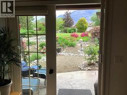 Late spring view through patio doors - 