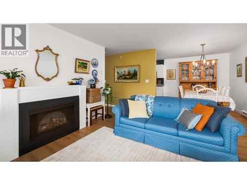 914 Vancouver Street Unit# 403, Creston, BC - Indoor Photo Showing Living Room With Fireplace