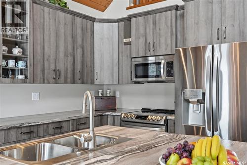 34 Grace Lane, Diefenbaker Lake, SK - Indoor Photo Showing Kitchen With Stainless Steel Kitchen With Double Sink