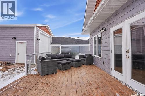 34 Grace Lane, Diefenbaker Lake, SK - Outdoor With Deck Patio Veranda With Exterior