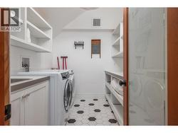 Great big laundry on bedroom level with tons of storage - 