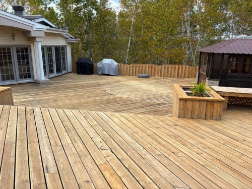Terrasse - 193 Av. George, Rouyn-Noranda, QC - Outdoor With Deck Patio Veranda With Exterior