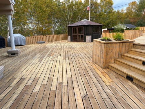 Terrasse - 193 Av. George, Rouyn-Noranda, QC - Outdoor With Deck Patio Veranda With Exterior