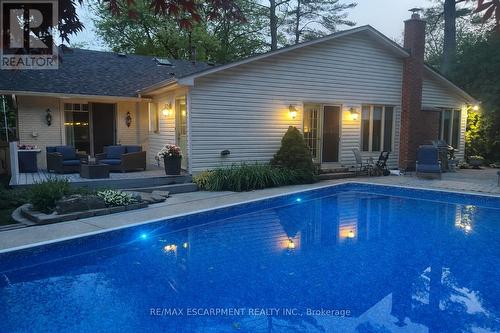 285 Glen Afton Drive, Burlington, ON - Outdoor With In Ground Pool With Deck Patio Veranda