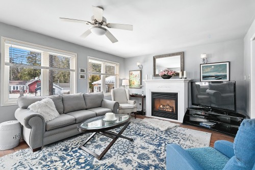 Salon - 38 Ch. De Pine Lodge, Bristol, QC - Indoor Photo Showing Living Room With Fireplace
