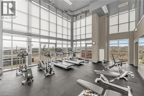 Amenities - 20th floor - 551 Maple Avenue Unit# 1407, Burlington, ON - Indoor Photo Showing Gym Room