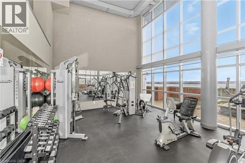 Amenities - 20th floor - 551 Maple Avenue Unit# 1407, Burlington, ON - Indoor Photo Showing Gym Room