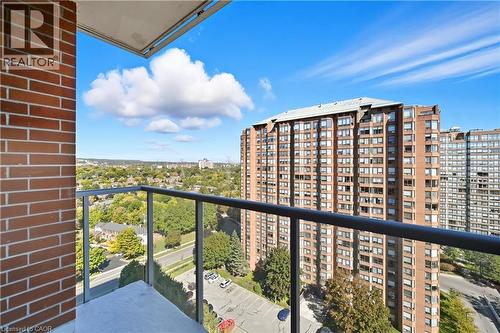 Unit Balcony View - 551 Maple Avenue Unit# 1407, Burlington, ON - Outdoor With Balcony
