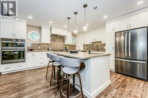 219 Corrie Crescent, Waterloo, ON - Indoor Photo Showing Kitchen With Stainless Steel Kitchen With Upgraded Kitchen