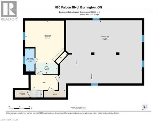 View of floor plan / room layout - 890 Falcon Boulevard, Burlington, ON - Other