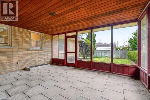 View of unfurnished sunroom - 890 Falcon Boulevard, Burlington, ON - Outdoor With Exterior