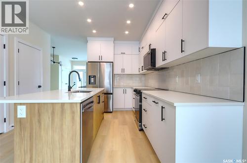 2475 Mcara Street, Regina, SK - Indoor Photo Showing Kitchen With Upgraded Kitchen