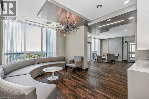 Lounge, party room space adjacent to the roof top balcony. - 2081 Fairview Street Unit# 1402, Burlington, ON - Indoor
