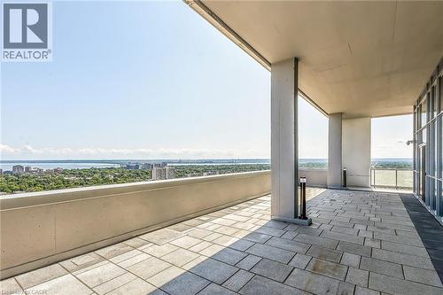 Roof top patio ... incredible views! - 2081 Fairview Street Unit# 1402, Burlington, ON - Outdoor With Body Of Water With Balcony With View With Exterior