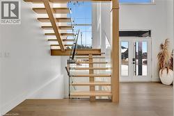 Stairs with wood finished floors - 