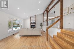 Natural palette with exposed timber beams - 