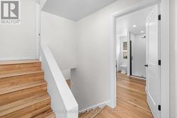 Split staircase for upper and lower level. - 