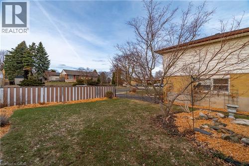 View of fenced yard - 135 Burbank Road, Kitchener, ON - Outdoor