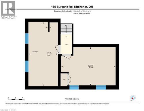 View of home floor plan - 135 Burbank Road, Kitchener, ON - Other