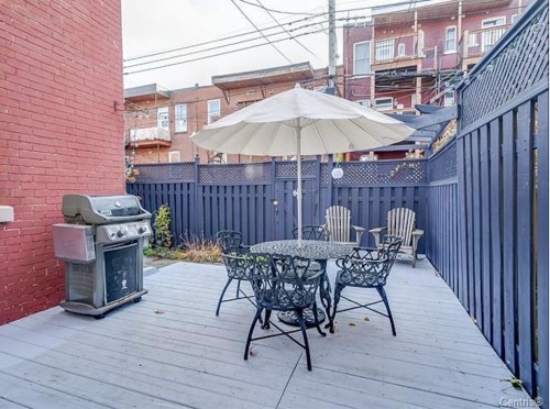 Cour - 8410 Rue Foucher, Montréal (Villeray/Saint-Michel/Parc-Extension), QC - Outdoor With Deck Patio Veranda With Exterior