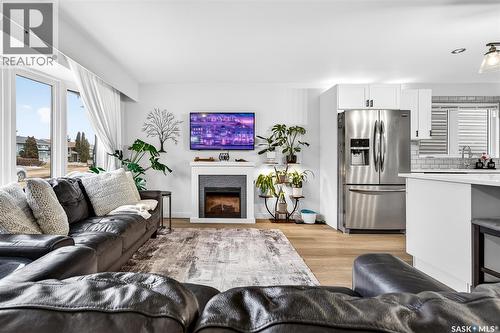 1365 Prince Crescent, Moose Jaw, SK - Indoor Photo Showing Living Room With Fireplace