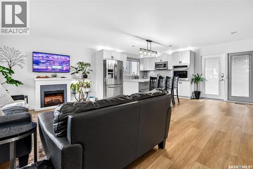 1365 Prince Crescent, Moose Jaw, SK - Indoor Photo Showing Living Room With Fireplace