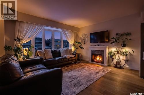 1365 Prince Crescent, Moose Jaw, SK - Indoor Photo Showing Living Room With Fireplace