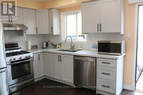 Upper - 164 Stather Crescent, Markham, ON - Indoor Photo Showing Kitchen With Double Sink