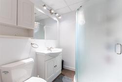 Three piece bathroom in basement - 