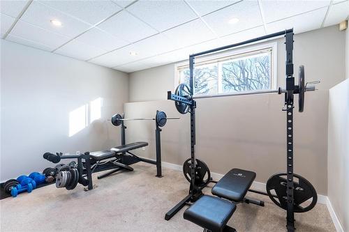 28 Code Street, Winnipeg, MB - Indoor Photo Showing Gym Room