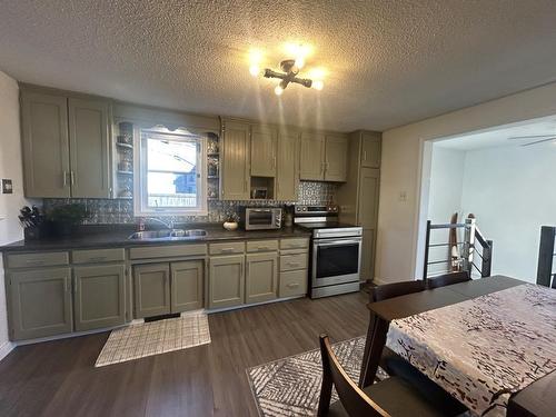 1201 Second St E., Fort Frances, ON - Indoor Photo Showing Kitchen With Double Sink