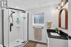 Second bathroom in lower level - 