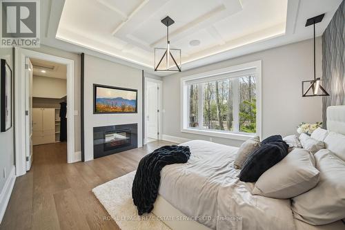 1489 Rogerswood Court, Mississauga, ON - Indoor Photo Showing Bedroom With Fireplace